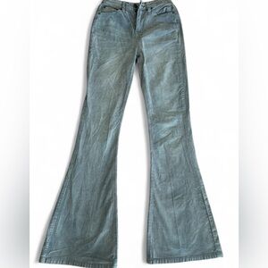 Idyllwind Blue Corduroy Flare Wide Leg Jeans